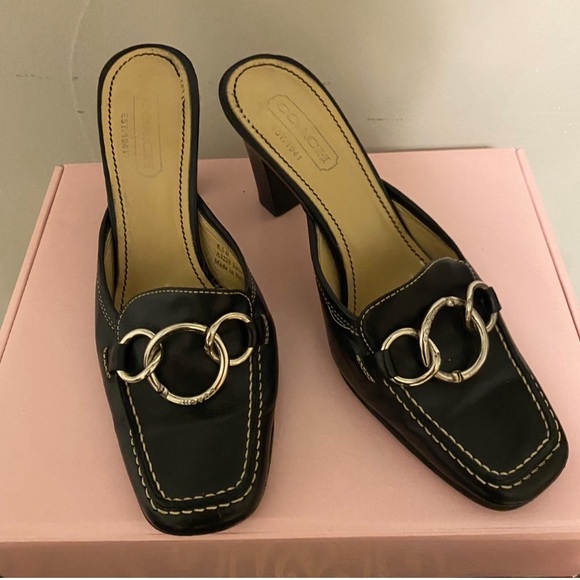 COACH Black Heels - Picture 2 of 5